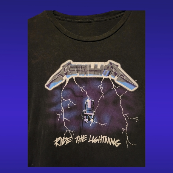 COPY - Vintage Metallica Ride The Lightning - Picture 1 of 3